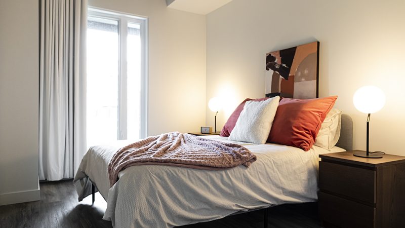 1070 - Chambre Chambre des maîtres, appartement du Loges 1070 – LOGES Saint-Nicolas, Lévis