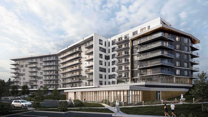 Loges 555_immeuble copie 2 Façade du Loges 555, immeuble d'appartements locatifs – LOGES Saint-Nicolas, Lévis