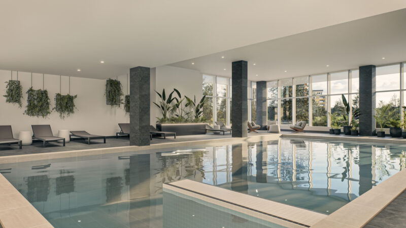 Loges 555_piscine Piscine intérieure du Loges 555 – LOGES Saint-Nicolas, Lévis